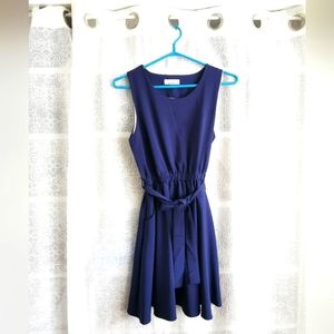 Navy Blue Sleeveless Dress
